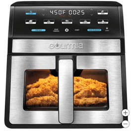 キッチン家電 Gourmia 7-qt Digital Air Fryer Gourmia 7-Quart Digital Air Fryer, with Glass Basket and 12