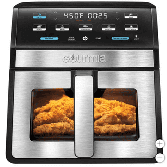 キッチン家電 Gourmia 7-qt Digital Air Fryer Gourmia 7 Qt Large Hot Air Fryer, Digital, Guided Cooking