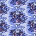thumbnail image 1 of Ahgly Company Machine Washable Indoor Square Transitional Deep Periwinkle Purple Area Rugs, 7' Square, 1 of 7