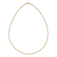 thumbnail image 2 of Brilliance Fine Jewelry Ss/18kgp Fig Chain 20'', 2 of 2