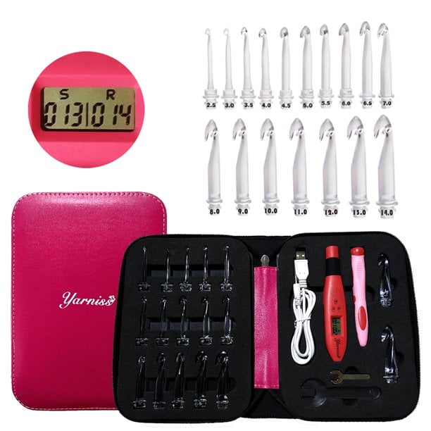  Yarniss Automatic Digital Crochet Hooks with Counter