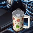 thumbnail image 5 of 30oz Merry Christmas Tumbler with Straw and Handle, Santa Claus Stainless Steel Insulated Cup Gifts, 5 of 5