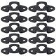 thumbnail image 3 of 10PCS Audio Speaker Wall Mounted Iron Hanger Plate Black 4.8cm Long, 3 of 5