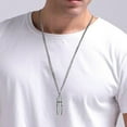 thumbnail image 3 of 2 uds collares Hugo colgante collar encantos plata negro, 3 of 10