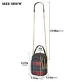 thumbnail image 2 of FORMRS Crossbody Bag for Women Shoulder Cell Phone Purse with Zipper, Warm Tartan Mosaic, 2 of 7