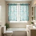 thumbnail image 4 of Yaayu 2-Piece 2D Print Kitchen Curtain Panels, Washable Polyester Short Window Drapes, Home Cafe Decor, B, 4 of 7
