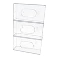 thumbnail image 3 of DimyFew 1 Piece Glove Dispenser Box Disposables Glove Box Holder Organizer Wall Mounted PETG Container Transparent Storage Suitable for Laboratory Kitchen Cle 3 Pieces, 3 of 8