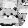 thumbnail image 5 of CLOOCL Plus Size Shirts for Women Playful Cat Cartoon 3D Printed Short Sleeve Pullover, 5 of 6