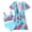 Flower, variant on Girls Bikini Swimsuits Set for Girls 3 Piece Skirt Bathing Suits Swim Dress Hawaiian Beach Swimwear with Kimono Cover Up