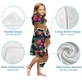thumbnail image 7 of Shiba Inu Dog and Flower Floral Hooded Bath Towel，50"x30" for Ages 3 To 12 Kids, Quick Dry Lightweight Soft Microfiber Hood Beach Towel Cover Up for Kids, 7 of 7