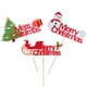 thumbnail image 5 of 12 adornos para tartas de Navidad, decoración para cupcakes, decoración de postres de dibujos animados, 5 of 6