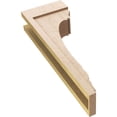 thumbnail image 6 of 6"W x 12"D x 36"H Thin Warren Rough Cedar Woodgrain TimberThane Corbel, Primed Tan, 6 of 6