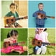 thumbnail image 4 of ColoMX Instrumento de cuerdas para niños pequeños, ukelele para niños, juguete de simulación de guitarra, accesorio para niños, 4 of 7