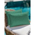 thumbnail image 4 of Outdoor Pillows Waterproof, Forest Green Bedding Throw Pillows with Insert for Couch Sofa Bed, Rustic Farmhouse Solid Color 12x20 Inch Pillowcases Decorative Camping Patio Pillow Set of 2, 4 of 8