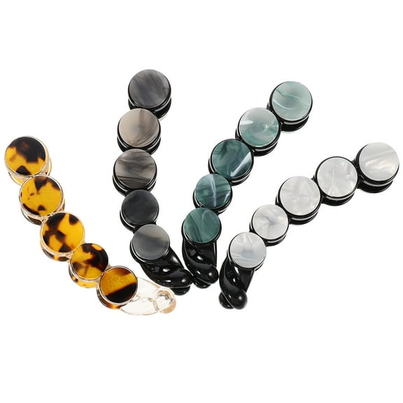 LEORX 4pcs Banana Clips for Women Hair Accessories Hair Ponytail Barrettes Acetate Sheet Hair Clips