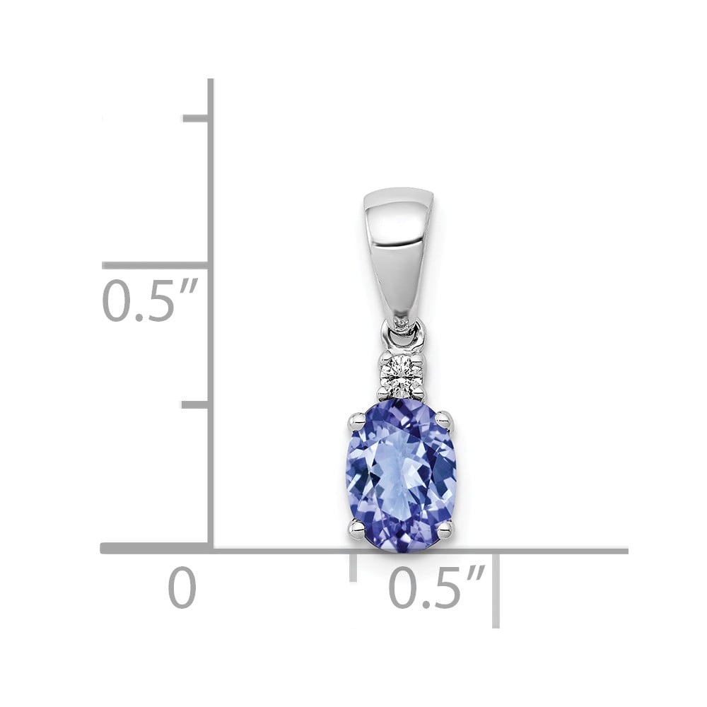 Silver 925 Wedding Gorgeous Pendant 0.27CT Real Diamond Semi Mount Oval 12x10mm 