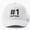 White, variant on Number 1 Captain Baseball Hat, Leadership Ranking Statement Design, Classic Cap Style