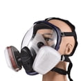 thumbnail image 4 of Gases Máscara de Químicos Pinta Antiformaldehído Máscara de Carbono Activada Silicona Filtros de Cara Tema de Cara Escudo transpirable Escudo de Cara Cubierta, 4 of 7