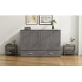 thumbnail image 6 of Queen Size Murphy Bed With Built-In Charging Station, Antique Grey, 6 of 9