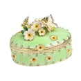 thumbnail image 5 of yotijay Cherry Blossom Trinket Box Jewelry Box Treasure Box Jewelry Storage Box Keepsake Green, 5 of 9
