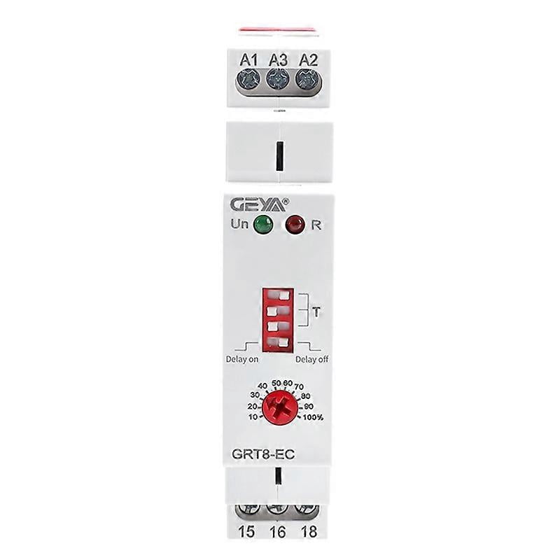 GEYA GRT8-EC 10A Dual Function Timer Relay on Delay or Off Delay Relay ...