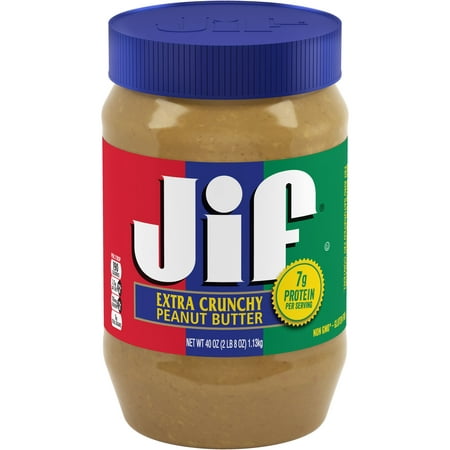 Jif Extra Crunchy Peanut Butter, 40-Ounce