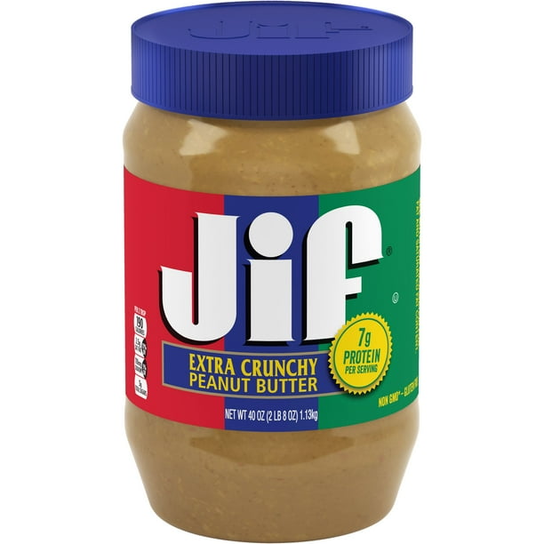 Jif Extra Crunchy Peanut Butter, 40Ounce Jar