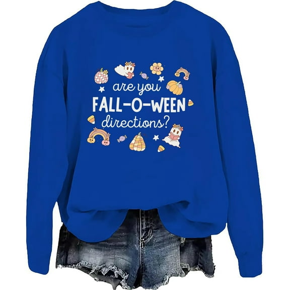 Are You Fall-O-Ween Directions Sweatshirt Funny Ghost Pumpkin Halloween Sweatshirt