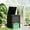 Green, variant on Outsunny 80 gal Black PP Dual Chamber Composting Bin with Easy Assembly