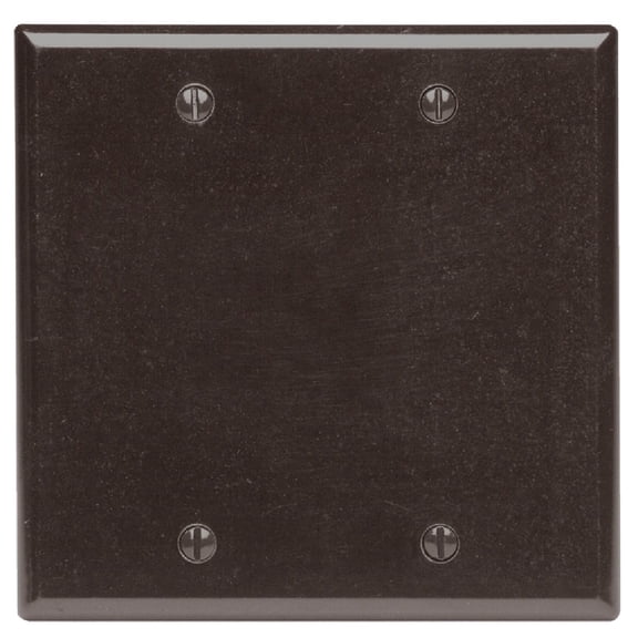 WALPLAT 2GANG/BLANK BR (Pack of 1)