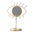 thumbnail image 1 of Soporte para exhibición de joyas con espejo Yuarrent Organizador de metal Forma de anteojos, 1 of 6