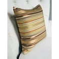 thumbnail image 3 of Plutus Macedonia Gold Red and Silver Handmade Luxury Pillow 16"L x16"W, 3 of 3