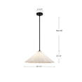 thumbnail image 4 of Alora Lighting PD451820AGOP Serena 21" Wide Pendant - Aged Brass / Opal Glass, 4 of 7