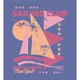 thumbnail image 5 of Sailing Club Port Windward New York Adult Blue Crew Neck Short Sleeve Tee-Large, 5 of 6