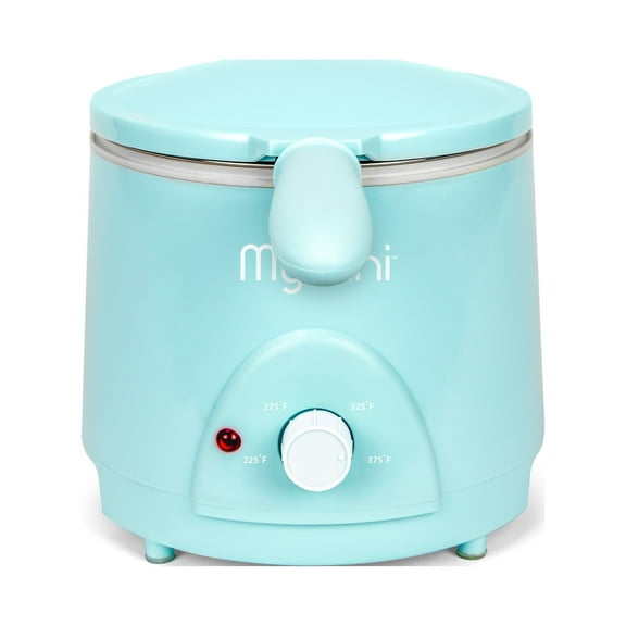 MyMini 1.5 qt Electric Deep Fryer, 700 watts, Aqua