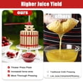 thumbnail image 5 of 3.2 Gal Manual Fruit Wine Press, Wood Steel Fruit and Wine Press With T-Handle, Stable Triangular Structure, Wine Making Press for Outdoor, Kitchen, Manual Assembly Required, 5 of 7