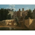 thumbnail image 2 of Bertin, Jean-Victor 24x19 White Modern Wood Framed Museum Art Print Titled - View in the Ile-de-France, 2 of 4