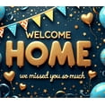 thumbnail image 4 of Colorful Decoration Welcome Home Balloons Banner Heart Patterns Glittering Stars for Family Reunion Indoor Celebration Party Decor, 4 of 7