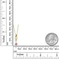 thumbnail image 6 of Gem Stone King 0.39 Ct Pink Lab Grown Diamond G/H Lab Grown Diamond 14K Yellow Gold Pendant with Chain, 6 of 6