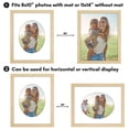 thumbnail image 2 of Americanflat 11x14 Picture Frame with Shatter-Resistant Glass shaped natural elevate cherished photos unique - Oak, 2 of 8