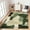 Green, variant on GlowSol 2'x6' Hallway Runner Rugs Modern Abstract Print Runner Rug Non-Slip Bedroom Soft Runner Rug for Kitchen Laundry Room, Gray