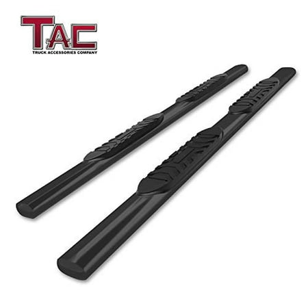 TAC Side Steps Running Boards Fit 2019 Chevy Silverado / GMC Sierra 1500 Crew Cab (Excl. Diesel models with DEF tanks) Truck Pickup 5