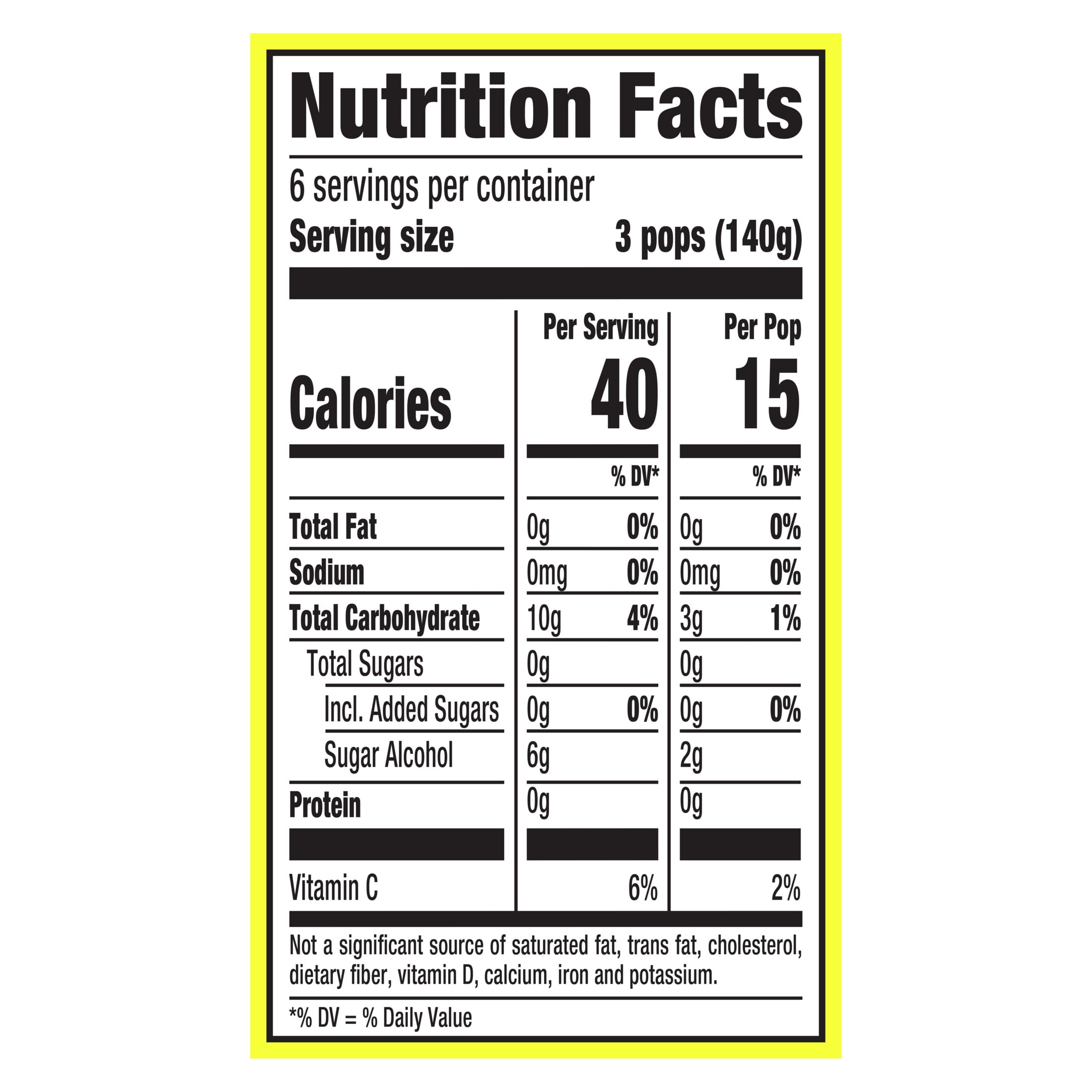 Popsicle Orange Cherry Grape Sugar Free Ice Pops, 18 Count