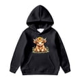 thumbnail image 4 of SJLDQY Hoodies for Girls Cute Highland Cow Graphic Hooded Sweatshirts Fall Winter Casual Hoodie Girls Long Sleeve Pullover Tops with Pockets, 4 of 4