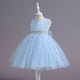 thumbnail image 1 of Vestido de princesa para niñas, vestido de novia de lunares, vestido pontón con lazo, vestido de fiesta de cumpleaños para niñas de flores, 1 of 6
