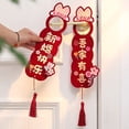 thumbnail image 5 of 1 Pair Wedding Door Hanger Chinese Double Happiness Style Wedding Decoration for Living Room Bedroom Red, 5 of 5
