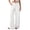 White -AG07, variant on Dwellite Women's Wide Leg Cotton Linen Pants High Waist Straight Leg Dress Pants 2026 Casual Business Trousers with Pockets White S