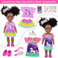 thumbnail image 2 of Doll Ecore Fun Black de 14 pulgadas con ropa y accesorios para niñas, 2 of 8