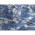 thumbnail image 3 of Ambesonne Peony Quilted Bedspread Set 3 Pcs, Winter Boho Flowers Jungle, Queen, Dark Ceil Blue and Soft Blue, 3 of 4