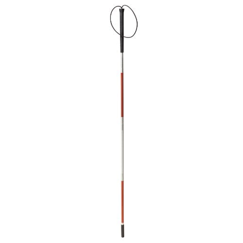 Drive Medical, Deluxe Folding Cane For The Blind, Red/White, 45.75